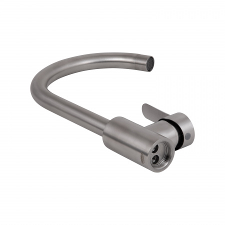 Змішувач для кухні U-образний Brinex Pure 015F U-образний  Nickel BRIPUR015FNKL