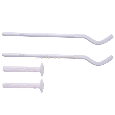 Комплект кронштейнів секційного радіатора штирьковий білий з дюбелем Ø8х250мм (пар.4од.) в інтернет-магазині Yago