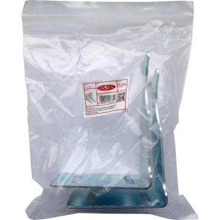 Комплект кронштейнів радіатора CRISTAL NS-1012 кутовий оцинкований 100x77x47мм (пар.2шт.) в інтернет-магазині Yago