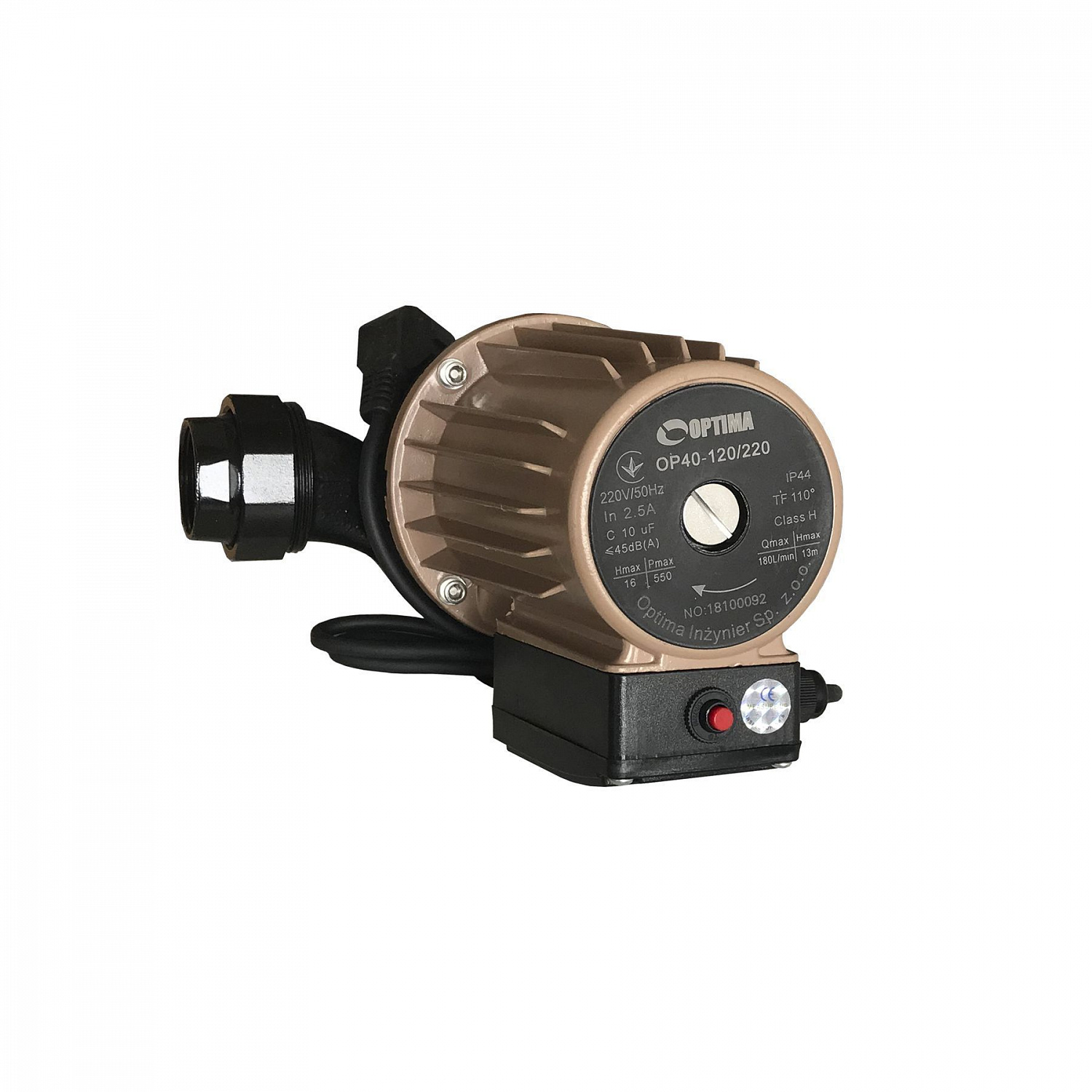 Насос циркуляційний Optima OP40-120 220мм + гайки + кабель з вилкою в інтернет-магазині Yago