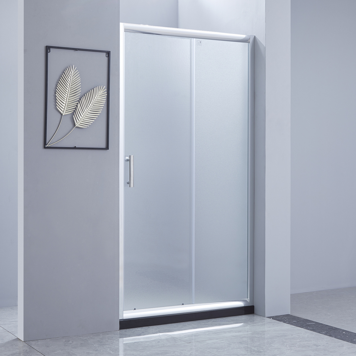 Душові двері в нішу Lidz Aria SD90x185.CRM.FR, скло Frost 5 мм