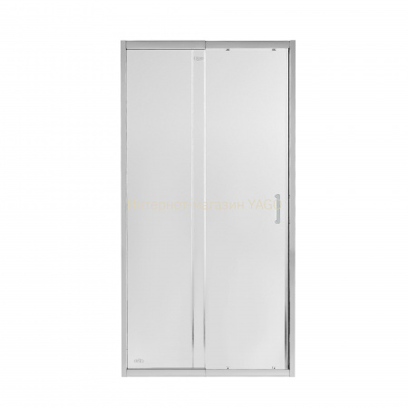 Душові двері в нішу Qtap Taurus CRM209-1.C6 90-100x200 см, скло Clear 6 мм, покриття CalcLess