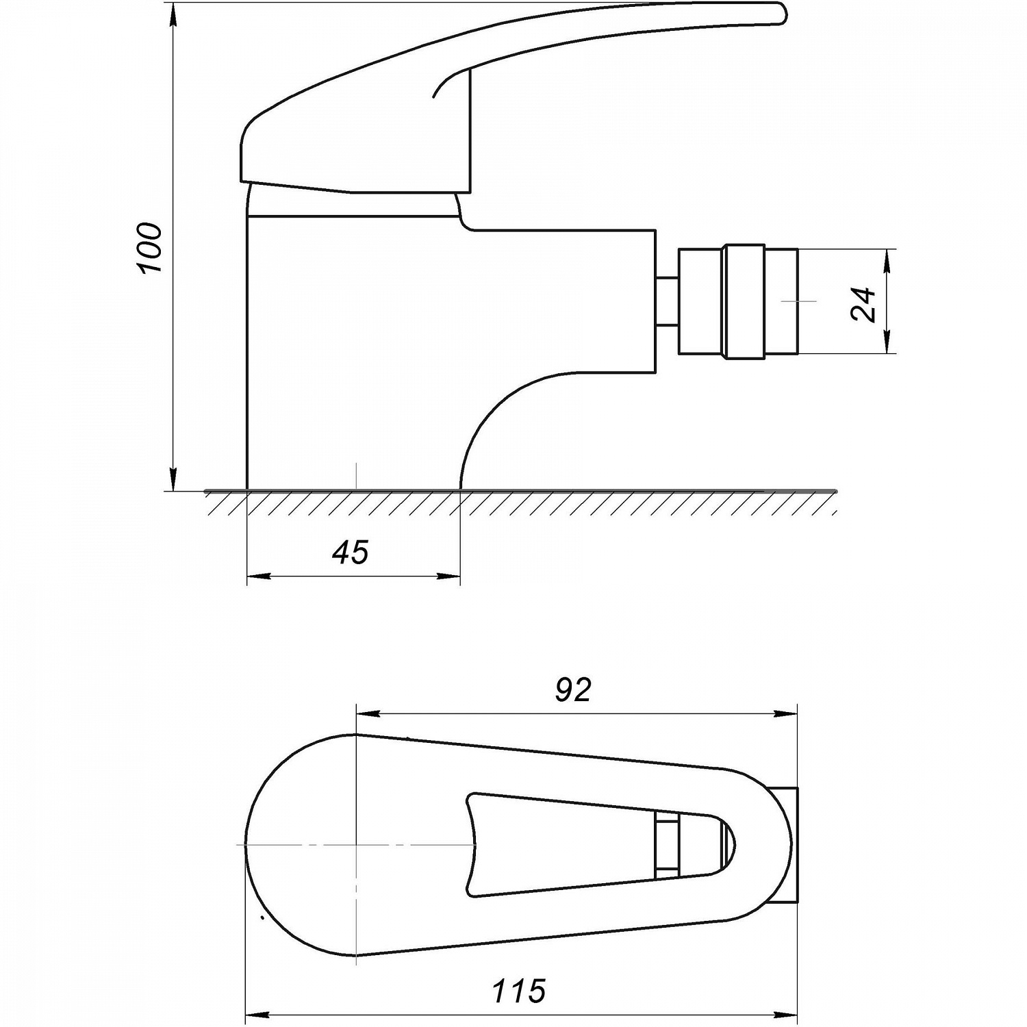 Змішувач для біде Globus Lux Caprice GLCA-0106