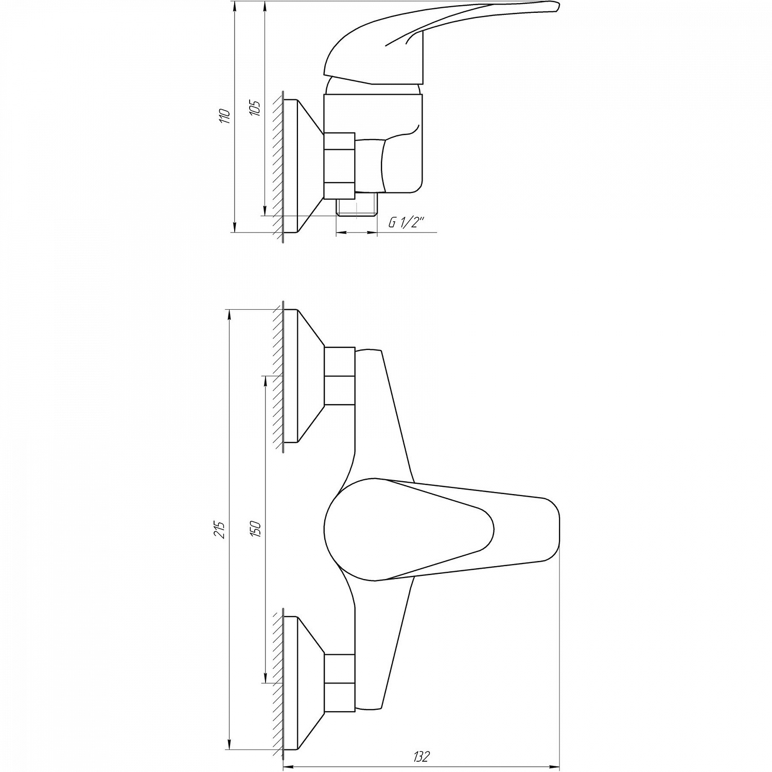 Змішувач для душу EcoMix ENERGO E-GEZ-105