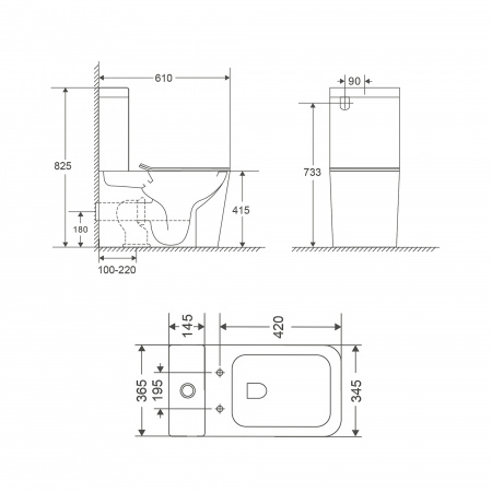 Унітаз підлоговий Qtap Tern Ultra Quiet безобідковий з сидінням Soft-Close QT17222175AUQ1W White