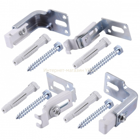 Універсальний комплект C-кронштейнів торцевого кріплення панельного радіатора NS-1018 CRISTAL в інтернет-магазині Yago
