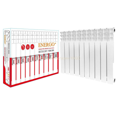 Радіатор біметалевий секційний ENERGO BITIGHT 500/80 (кратно 10) в інтернет-магазині Yago