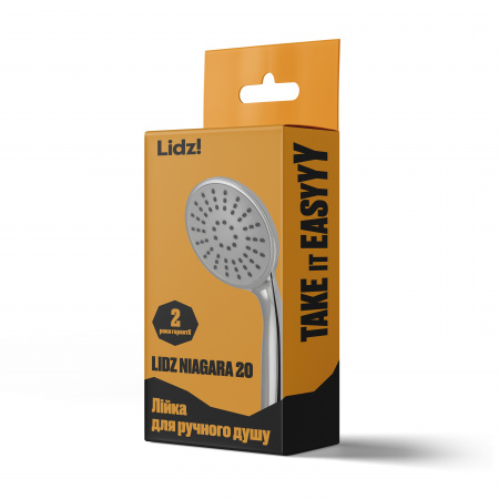 Лійка для ручного душу Лейки Lidz Niagara 20 80 мм округла LDNIA20CRM35448 Chrome