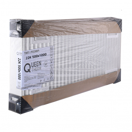 Радіатор сталевий панельний QUEEN THERM 22 бок 500х1000 в інтернет-магазині Yago