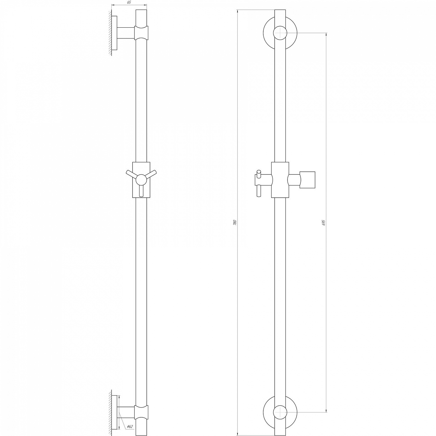 Душова стійка Dishi T1106-C