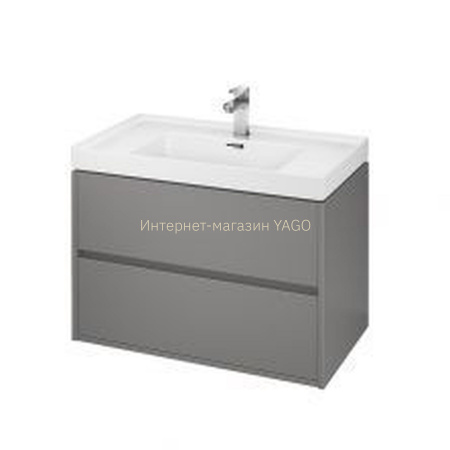Шафка під умивальник CREA 80 сіра матова