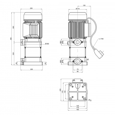 Насос відцентровий вертикальний багатоступінчастий Thermo Alliance MV120 5M в інтернет-магазині Yago