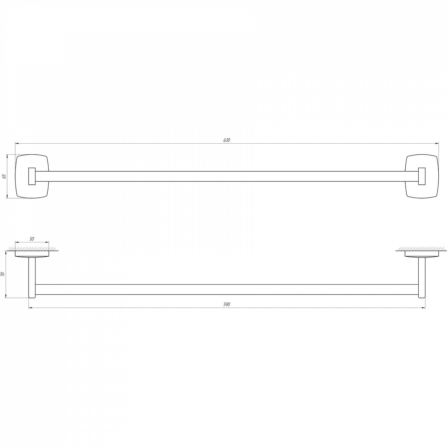 Тримач рушників Perfect Sanitary Appliances RM 1002-60