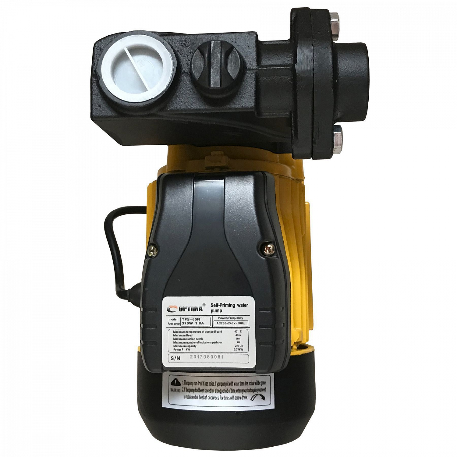 Насос вихровий Optima TPS60 N 0,37кВт  з ежектором в інтернет-магазині Yago