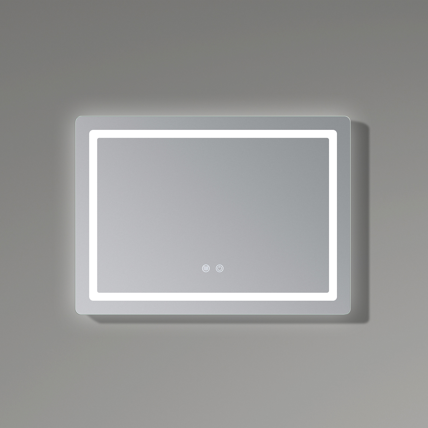 Дзеркало Qtap Mideya (DC-F614) 700х500 з LED-підсвічуванням Touch, з антизапотіванням, димером QT2078NCF07050W