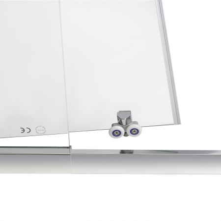 Душові двері в нішу Qtap Taurus CRM201-11.C6 110-120x200 см, скло Clear 6 мм, покриття CalcLess