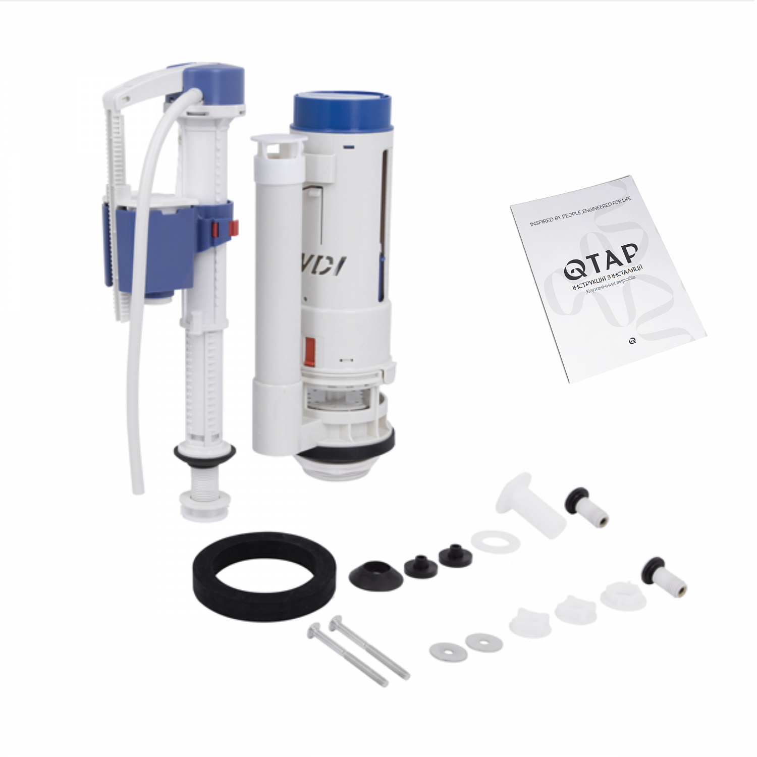 Унітаз підлоговий Qtap Scorpio Ultra Quiet безобідковий з сидінням Soft-close MATT BLACK QT14226088AMB