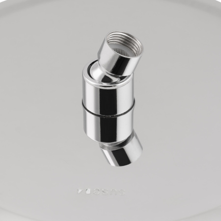 Лійка для верхнього душу Лейки Lidz Лейка 125 245 мм округла LDNIA125NKS37518 Chrome