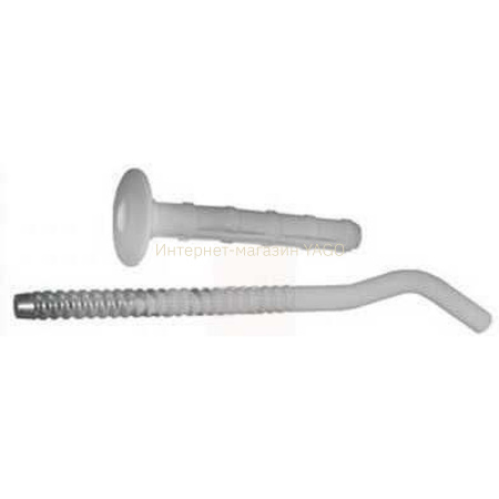 Кронштейн секційного радіатора 8х170мм білий з дюбелем в інтернет-магазині Yago