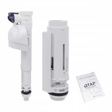 Унітаз-компакт Qtap Crow безобідковий з сідінням Soft-close QT05222170W