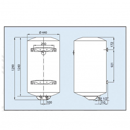 Водонагрівач LEOV LV Dry 150 l сухий тен (V D 150 l) в інтернет-магазині Yago