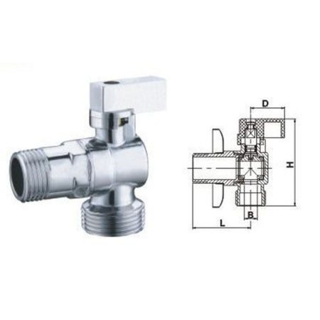 Кран кульовий кутовий SOLOMON 1/2″х1/2″ A7172 в інтернет-магазині Yago
