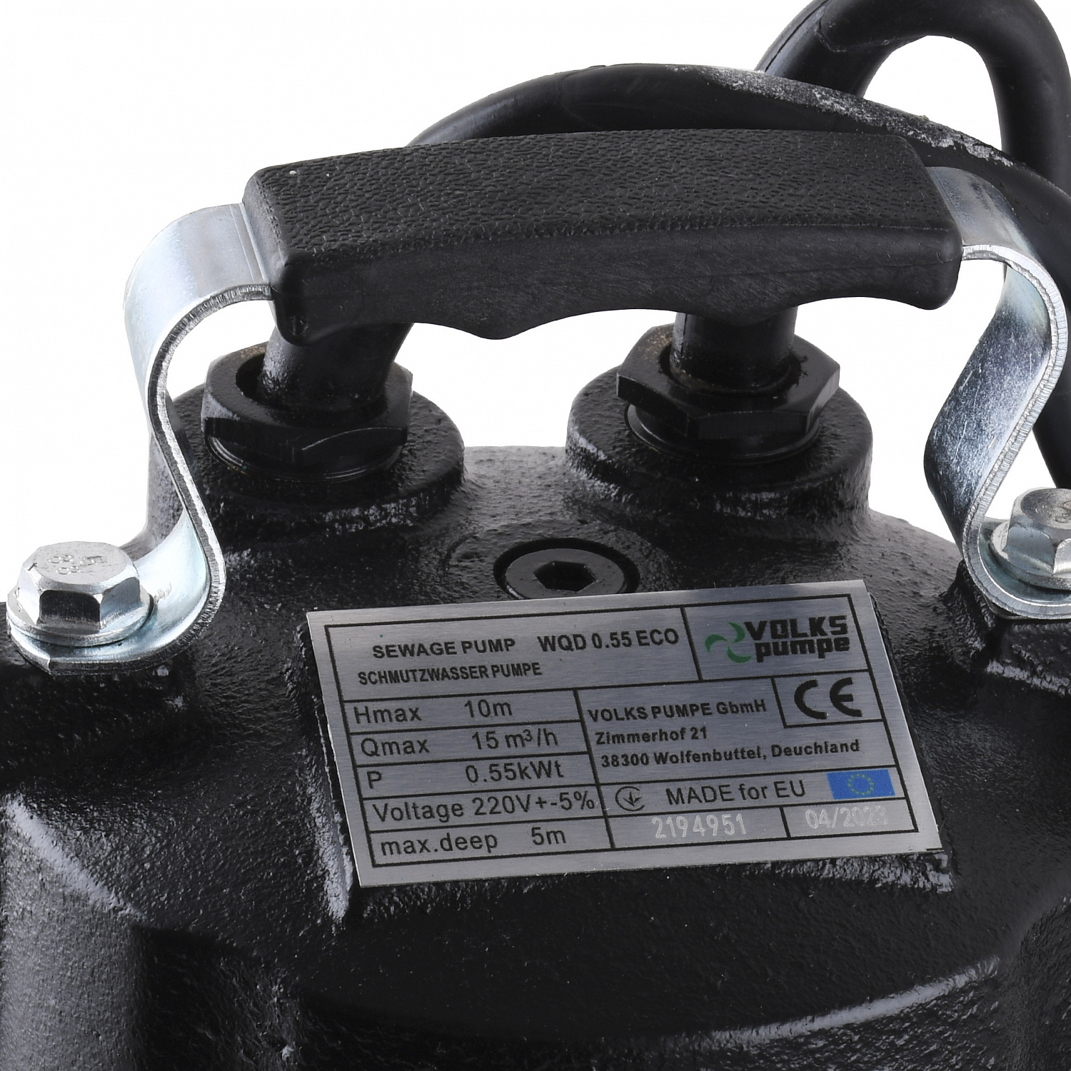 Насос фекальний  VOLKS pumpe WQD 0.55 ECO 0.55кВт в інтернет-магазині Yago