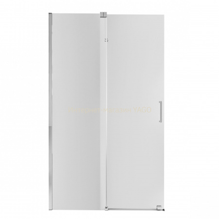 Душова перегородка Qtap Walk-In Glide CRM2012.C8 120х190 см, скло Clear 8 мм, покриття CalcLess