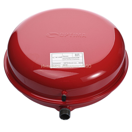 Бак Optima плоский для  систем опалення 8л в інтернет-магазині Yago