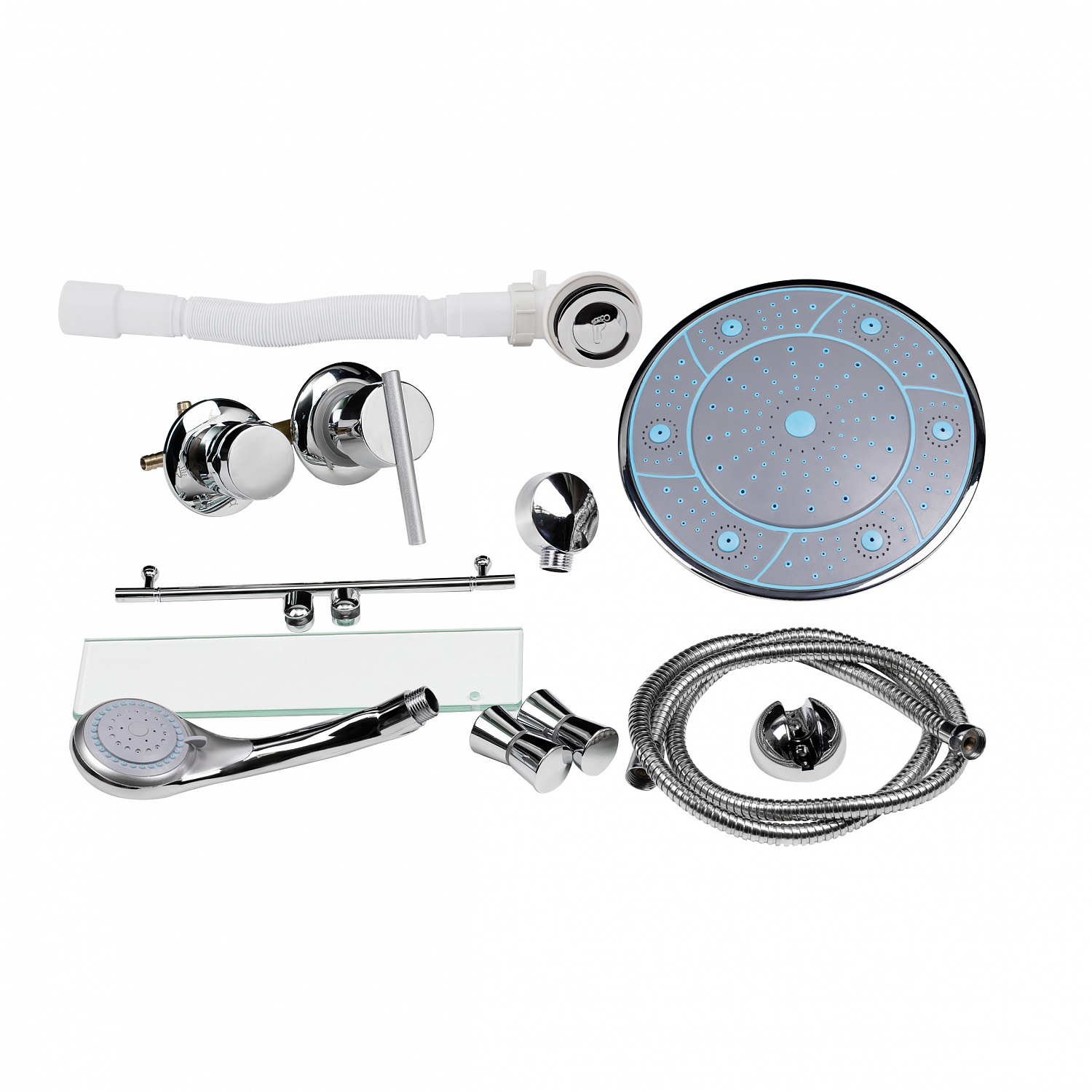 Душовий бокс Lidz Tani SB90x90.SAT.HIGH.FR, скло Frost 4 мм