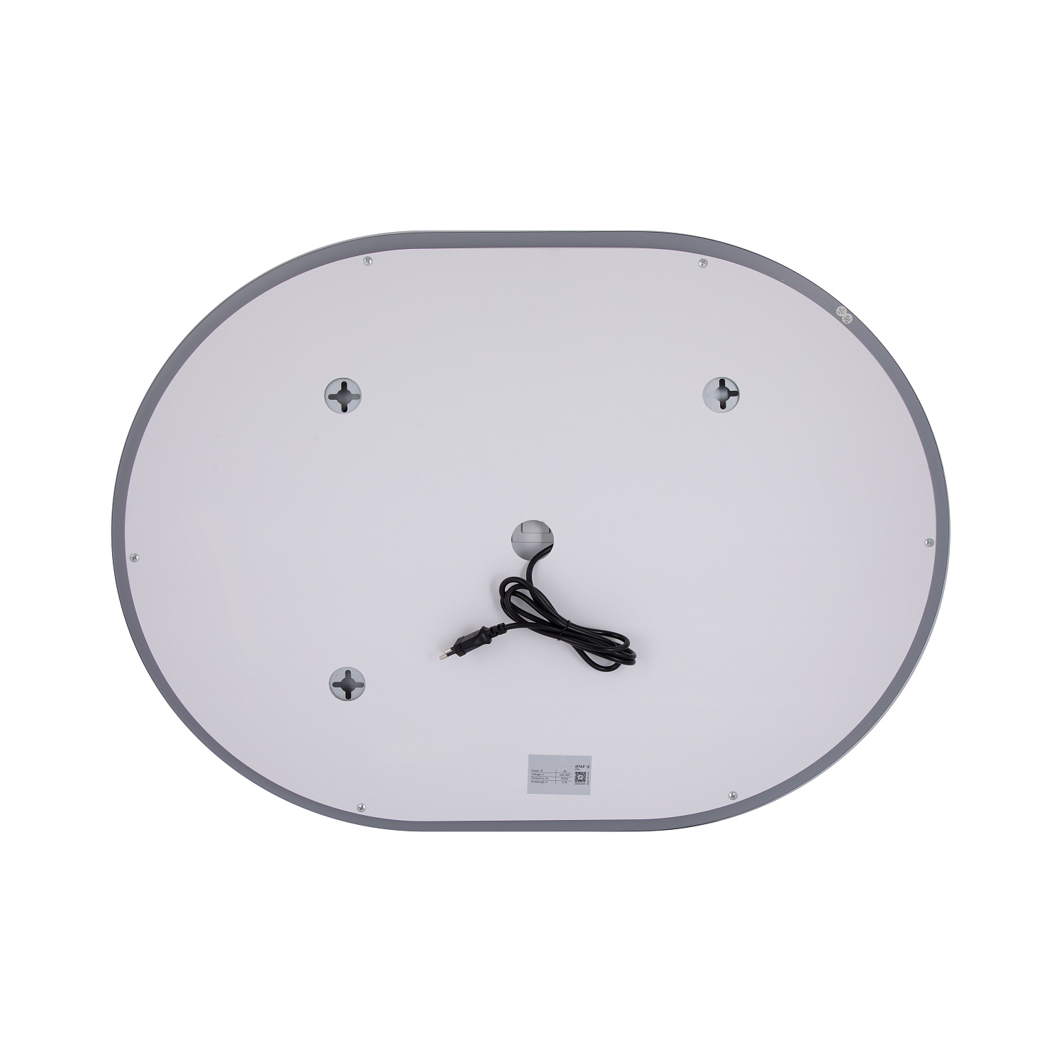 Дзеркало Qtap Gemini 600х800 з LED-підсвічуванням Touch, з антизапотіванням, з димером, рег. темп. кольору (3000-6500K) Reverse QT2578R6080