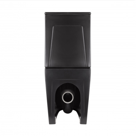 Унітаз підлоговий Qtap Robin Ultra Quiet безобідковий з сидінням Soft-close MATT BLACK QT13226083AMB
