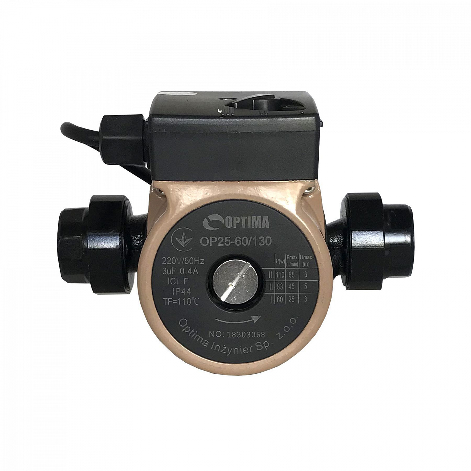 Насос циркуляційний Optima OP25-60 130мм + гайки, + кабель з вилкою в інтернет-магазині Yago