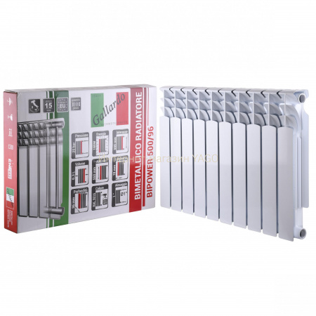 Радіатор біметалевий секційний GALLARDO BIPOWER 500/96 (кратно 10) в інтернет-магазині Yago