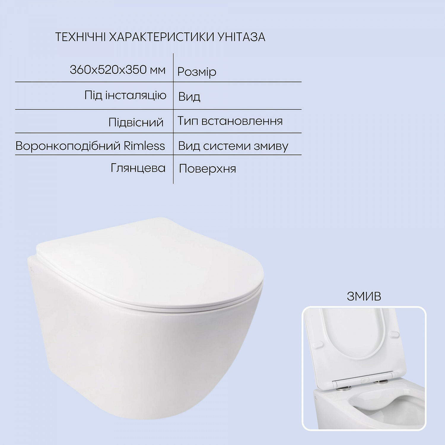 Готове рішення Qtap для ванної кімнати: підвісний унітаз Jay Rimless + комплект інсталяції Nest 4 в 1 (кругла клавіша Satin)