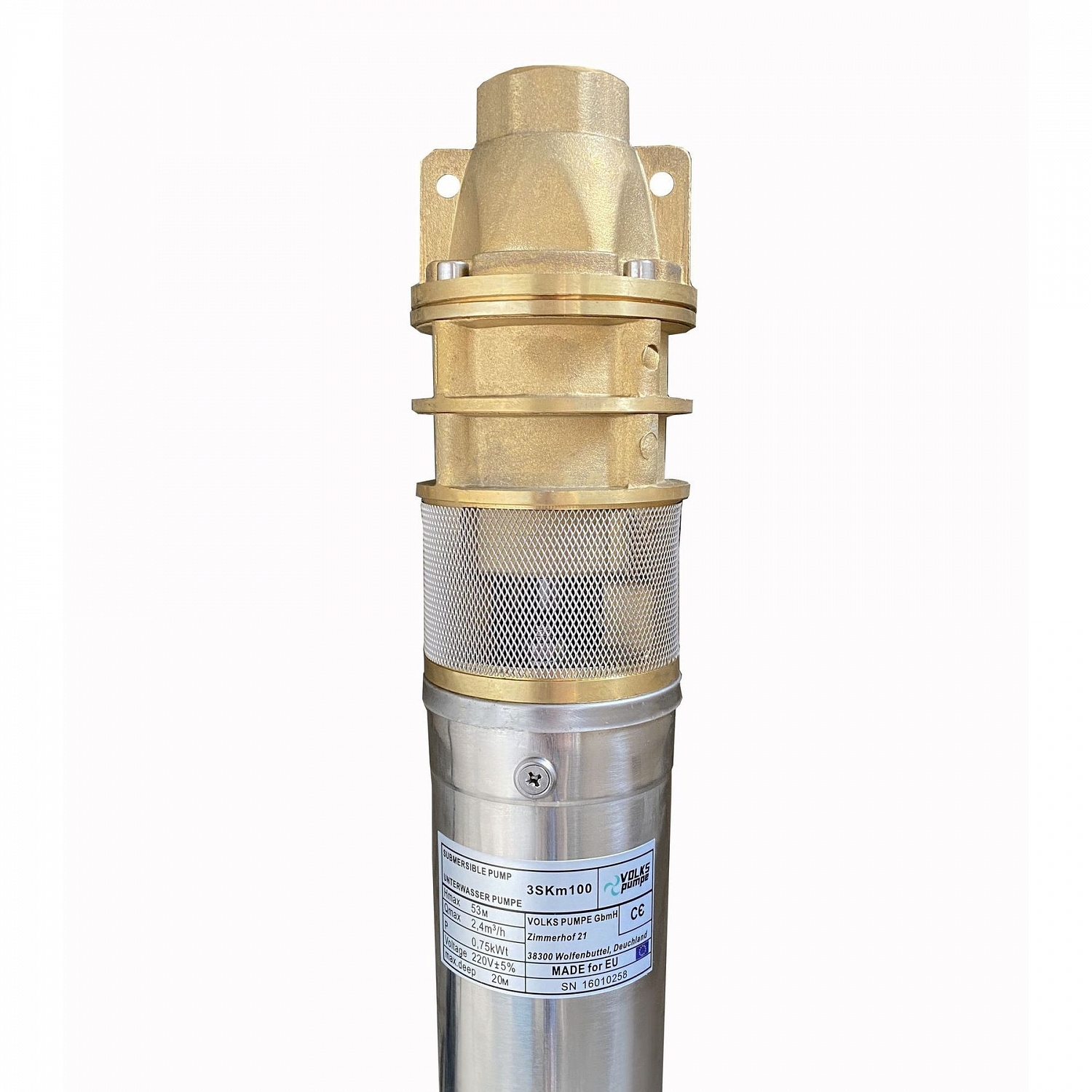 Насос свердловинний вихровий VOLKS pumpe  3SKm100 0,75кВт + кабель 15м + пульт в інтернет-магазині Yago