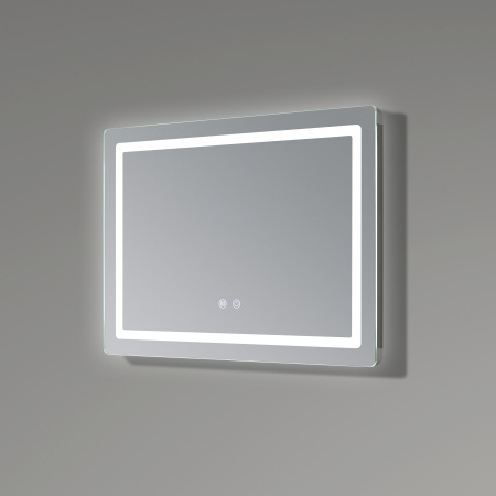 Дзеркало Qtap Mideya (DC-F614) 700х500 з LED-підсвічуванням Touch, з антизапотіванням, димером QT2078NCF07050W