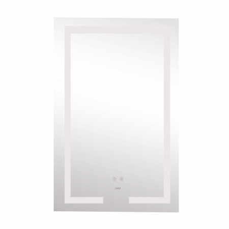 Дзеркало Lidz Kubis 500х800 з LED-підсвічуванням Touch, з антизапотіванням, з димером, рег. яскравості LD78LF9365080