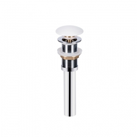 Комплект Qtap Tern: Раковина накладна прамокутна 475х370х140 мм White + Донний клапан PU02
