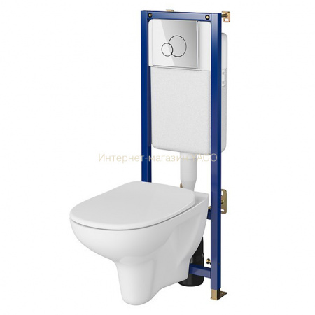 CET В 599  ІНСТ СИС-МА TECH LINE BASE  ARTECO CLEAN ON з кришкою поліп. ліфт кнопка BASE СIRCLE хром