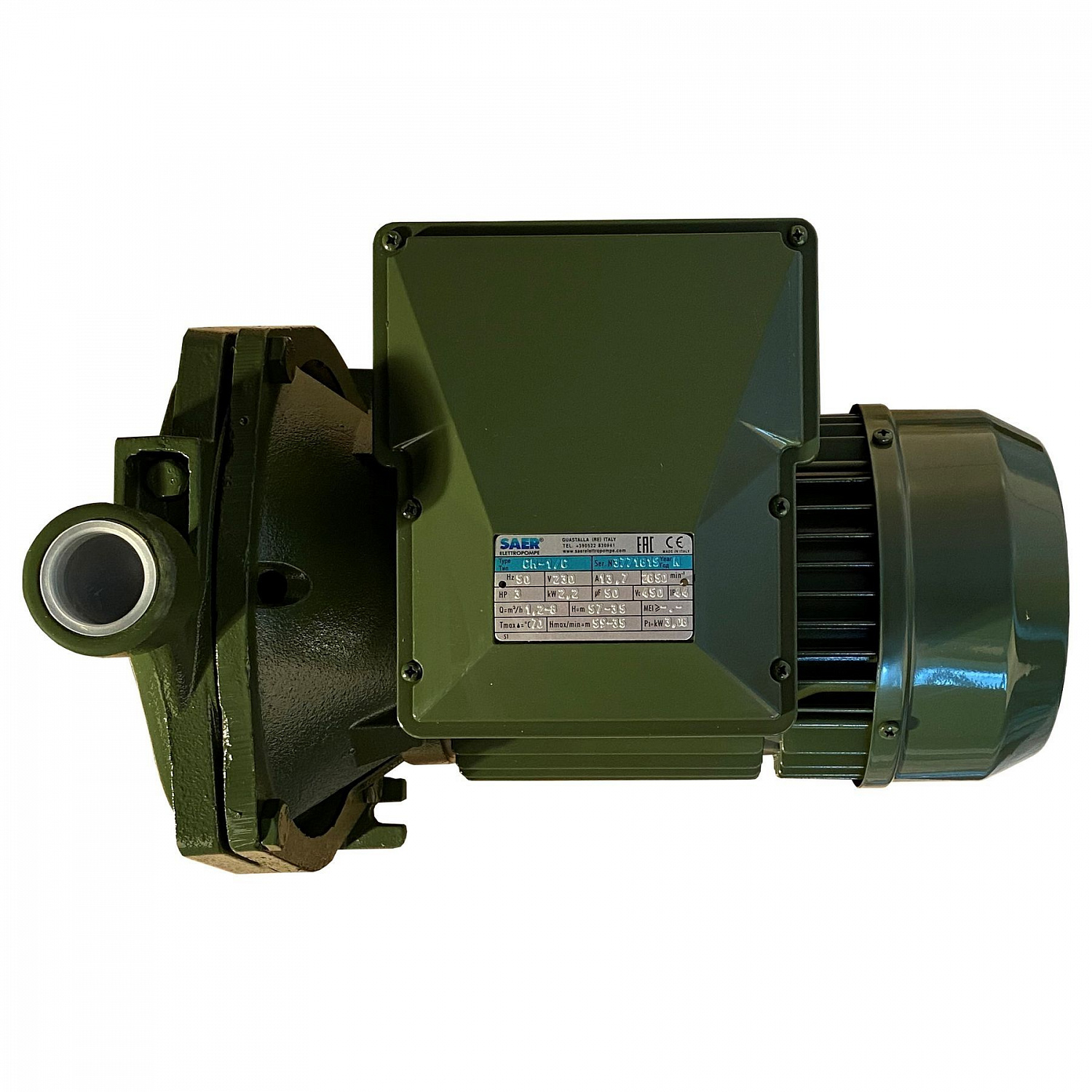 Насос вiдцентровий CM 1C  2,2 кВт SAER (8 м3/год, 59 м) однофазний в інтернет-магазині Yago