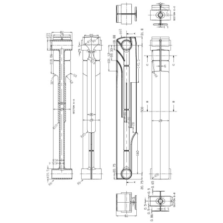 Радіатор біметалевий секційний ENERGO BILIGHT 500/80 в інтернет-магазині Yago