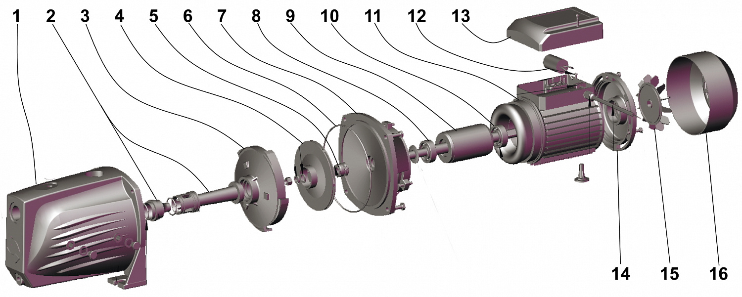 Насос відцентровий Optima JET150 PRIME 1,5кВт в інтернет-магазині Yago