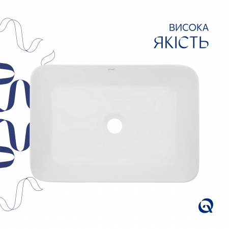 Раковина-чаша Qtap Virgo 490х350х110 White QT18112261WN