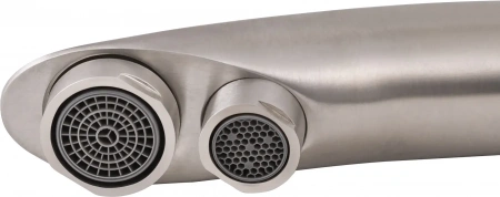 Змішувач кухоний Lidz Aria 020F2 з підключенням для питної води (k35) Nickel