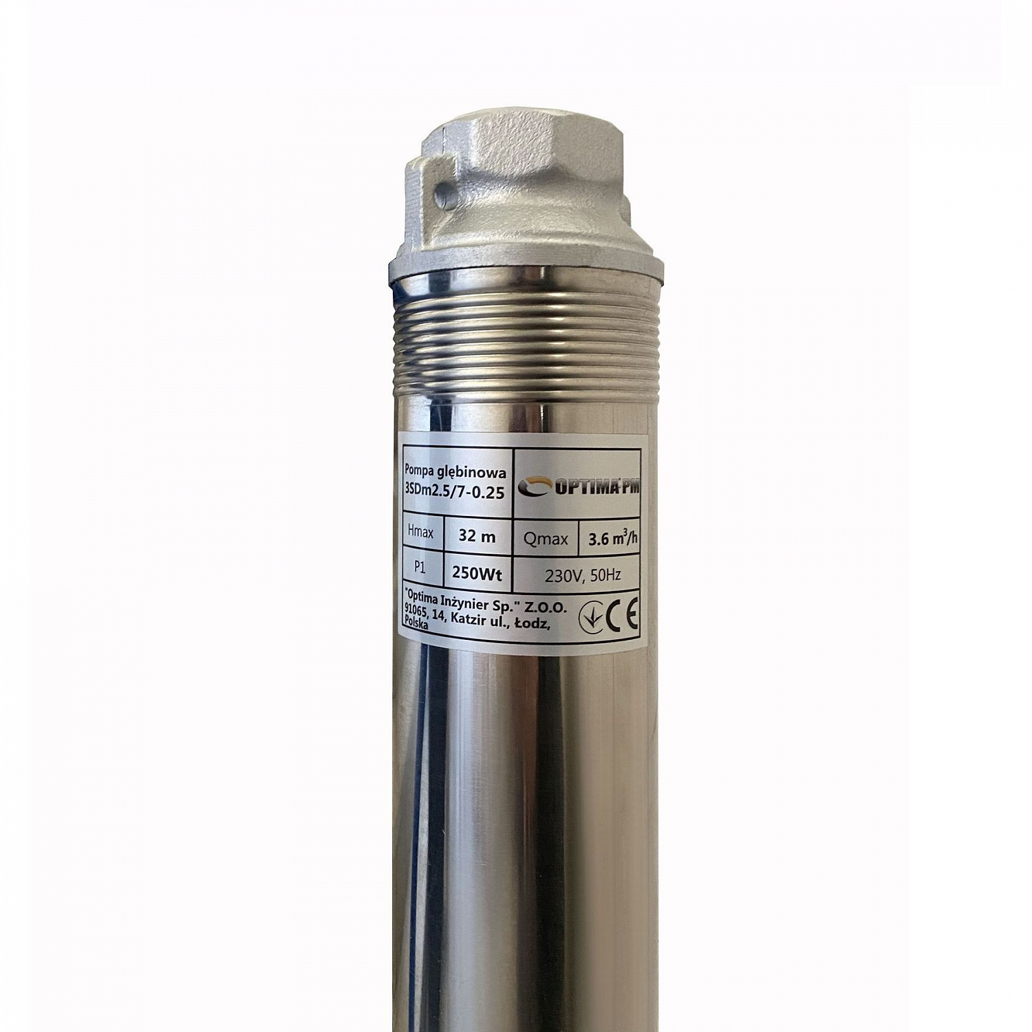 Насос свердловиний з підвищеною стійкістю до піску  OPTIMA PM 3SDm2,5/7 0,25 кВт 35м + 1,5 м кабель в інтернет-магазині Yago