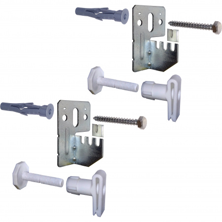 Універсальний комплект L-кронштейнів навісного кріплення панельного радіатора NS-1017 CRISTAL в інтернет-магазині Yago