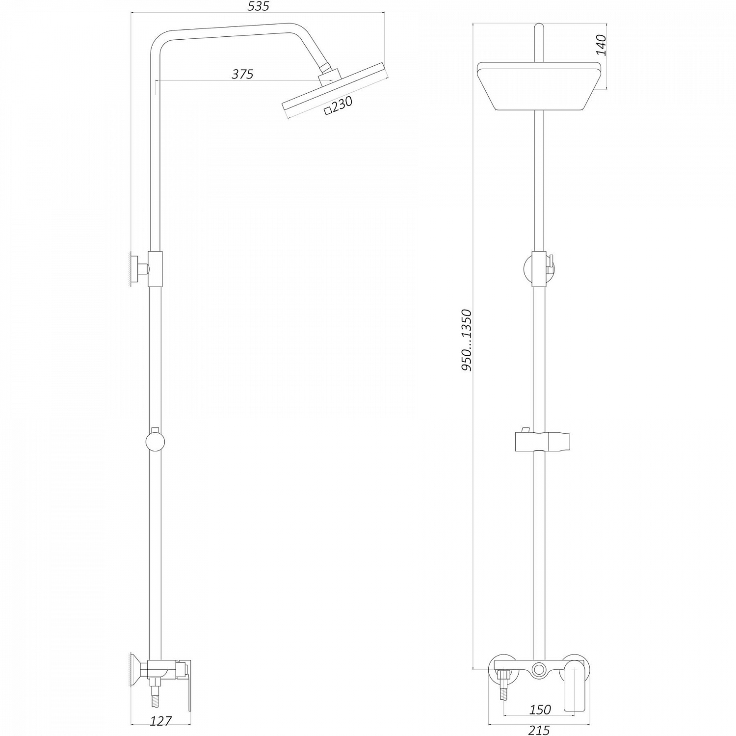 Душова система Globus Lux LAGUNA GLA-0005N