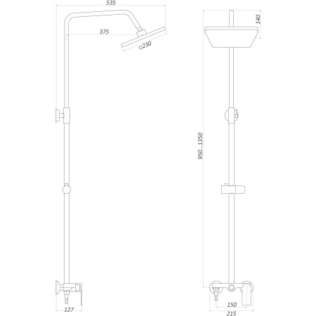 Душова система Globus Lux LAGUNA GLA-0005N