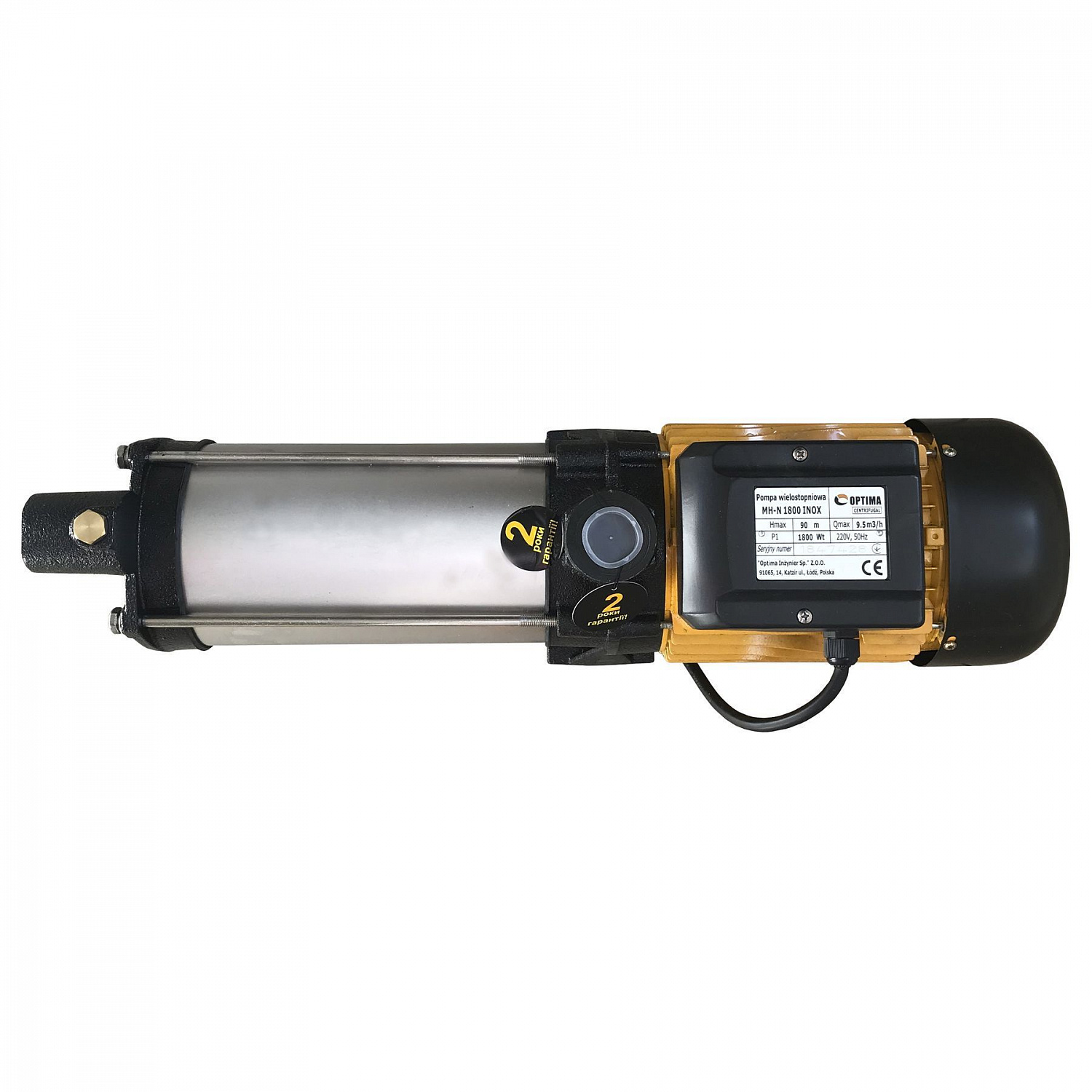 Насос відцентровий багатоступінчастий Optima MH-N 1800INOX 1,8кВт нерж, колеса в інтернет-магазині Yago